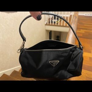 Prada mini black nylon bag